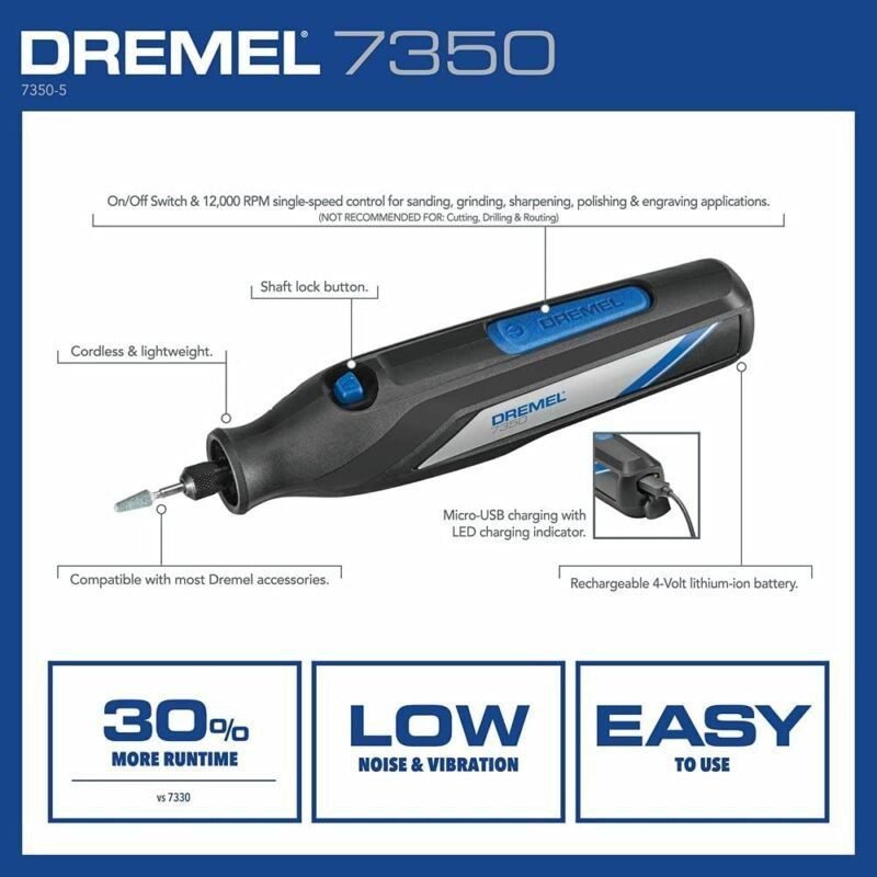 Dremel 7350-5 Cordless Rotary Tool Kit Review